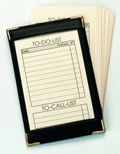 Leather To-Do List Holders